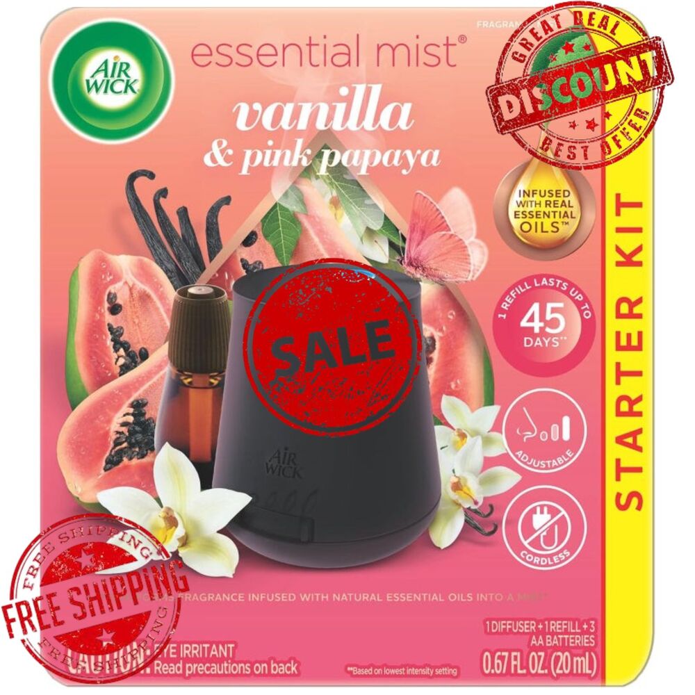 Air Wick Diffuser + Refill Vanilla Papaya